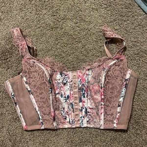 VS corset floral top